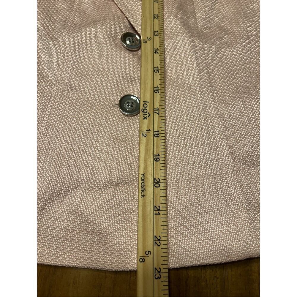 Tahari Women's Pink 2 Button Career Blazer Jacket Size 6P - Picture 8 of 8